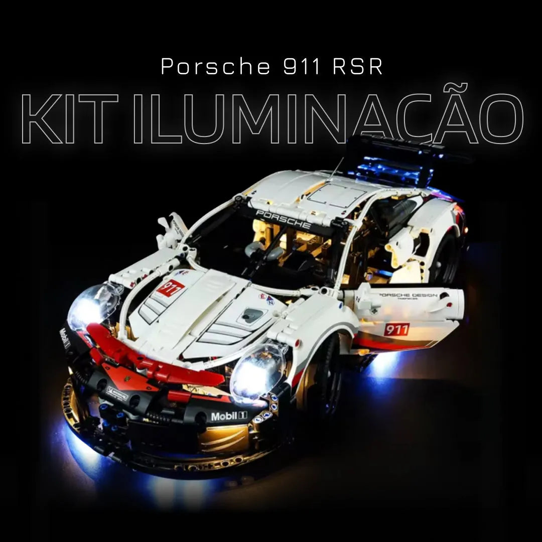 Ilumine seu Porsche 911 RSR e deixe a decoração ainda mais vibrante! - Brics Craft