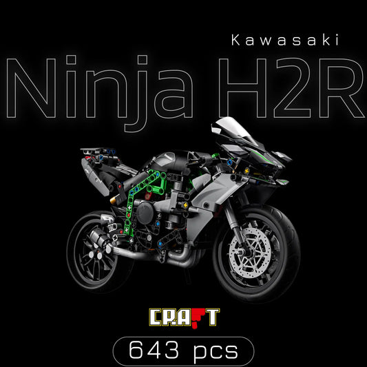 Kawasaki Ninja H2R (643 pçs) - Brics Craft