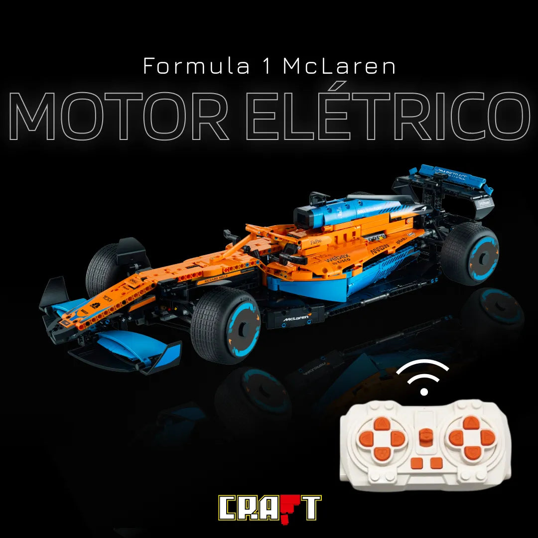 Kit Motor Elétrico para a Fórmula 1 - McLaren (1432 pcs) - Brics Craft