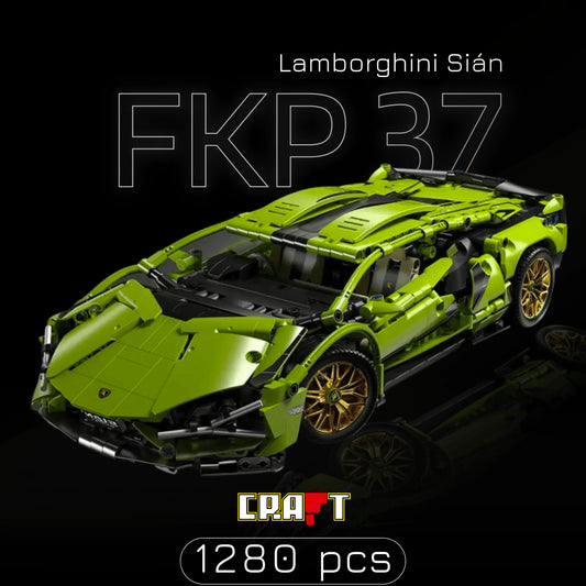 Lamborghini Sián FK937 Verde (1280 peças) - Brics Craft