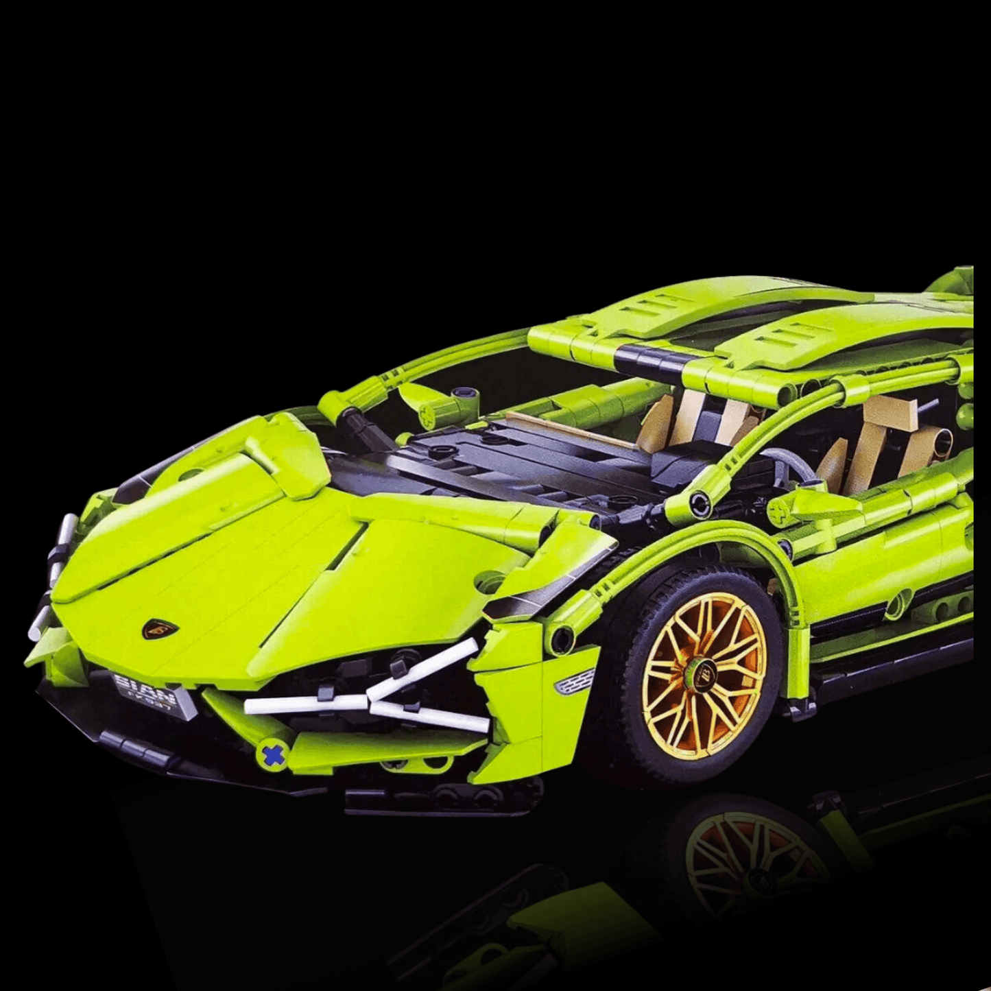 Lamborghini Sián FK937 Verde (1280 peças) - Brics Craft