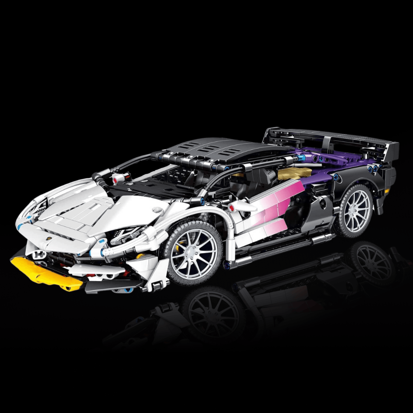 Lamborghini Sián FKP 37 Branco c/ Gradiente Roxo (1337 pcs) - Brics Craft