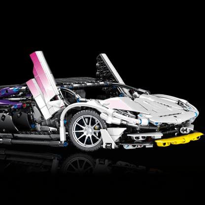 Lamborghini Sián FKP 37 Branco c/ Gradiente Roxo (1337 pcs) - Brics Craft