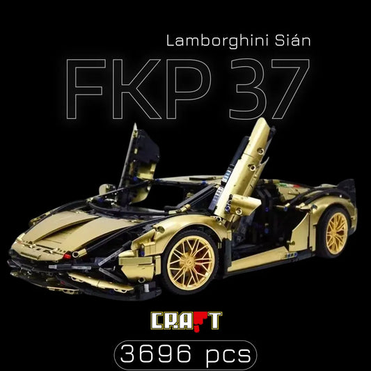 Lamborghini Sián FKP 37 Dourado (3696 pcs) - Brics Craft