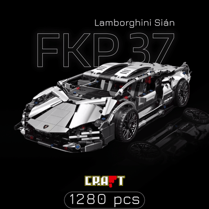 Lamborghini Sián FKP 37 Prata (1280 pcs) - Brics Craft