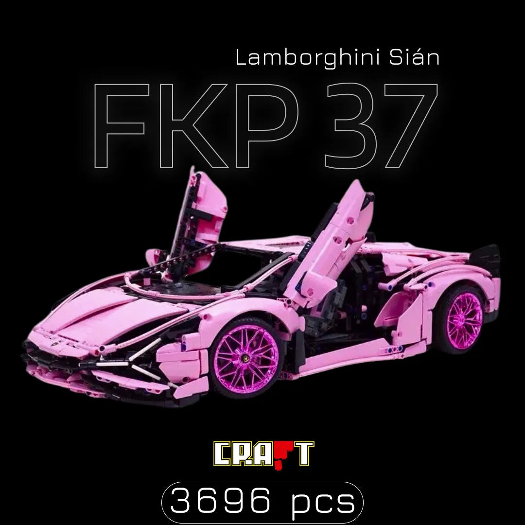 Lamborghini Sián FKP 37 Rosa (3696 peças) - Brics Craft