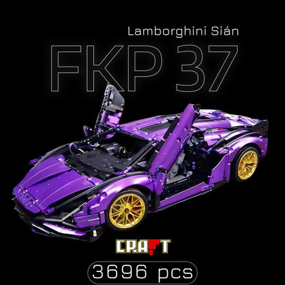 Lamborghini Sián FKP 37 Roxo (3696 pcs) - Brics Craft