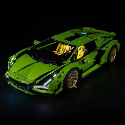 Lamborghini Sián FKP 37 Verde (3696 peças) - Brics Craft