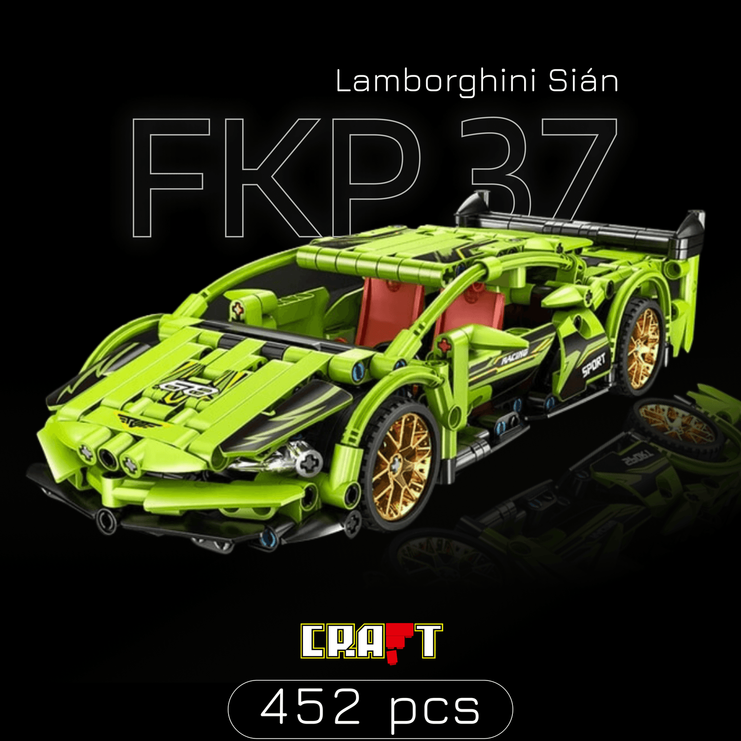 Lamborghini Sián FKP 37 Verde (452 pcs) - Brics Craft