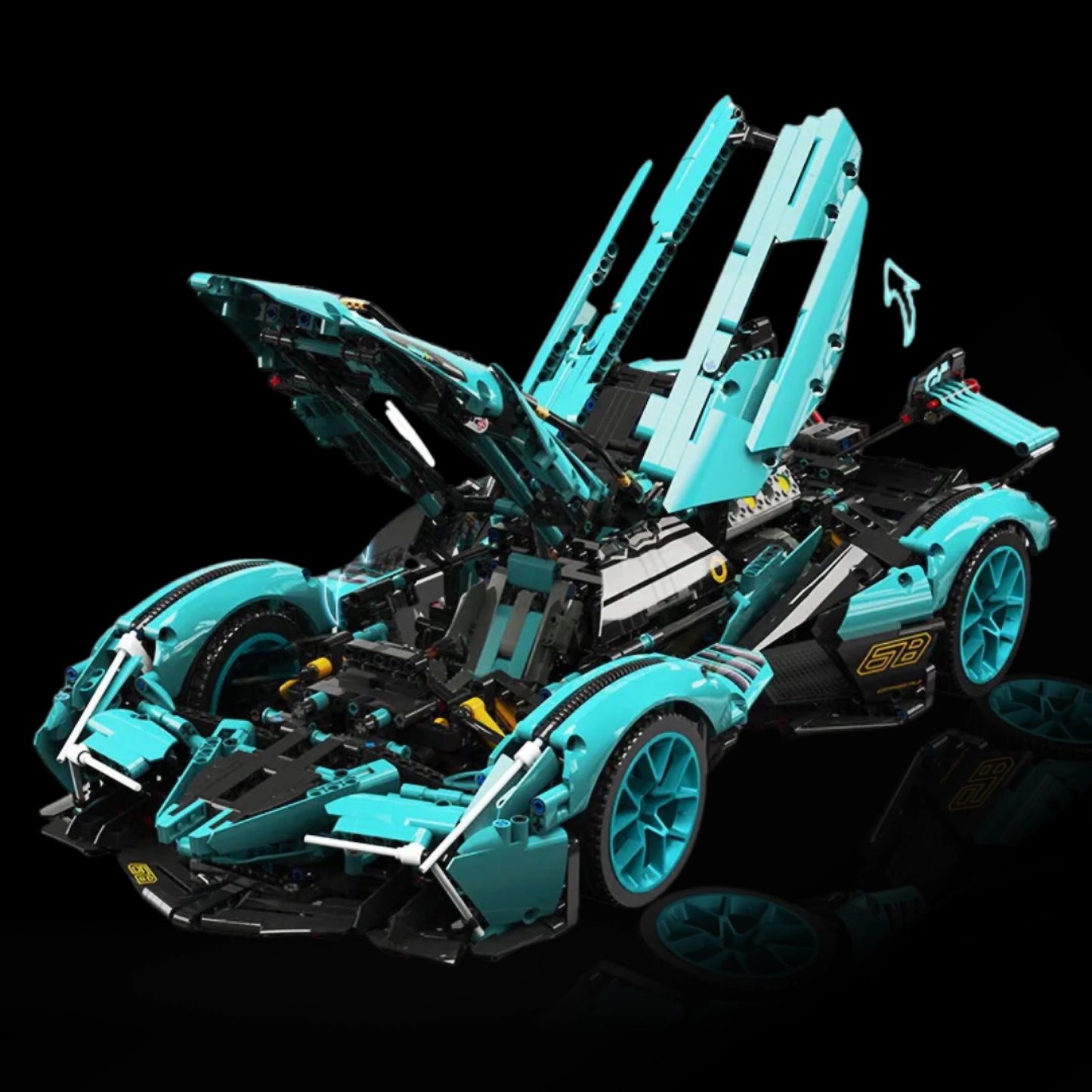 Lamborghini V12 Vision GT Azul (1148 peças) - Brics Craft