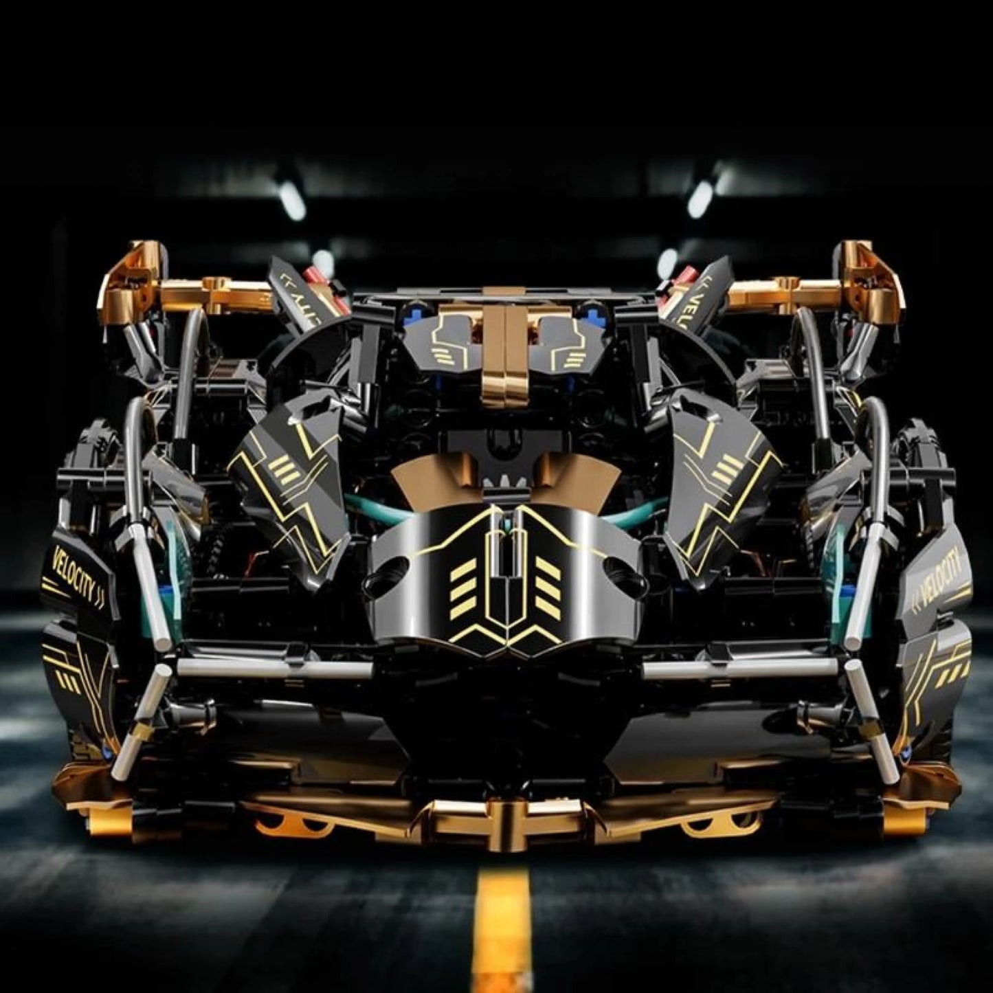 Lamborghini V12 Vision GT Preto (1148 peças) - Brics Craft