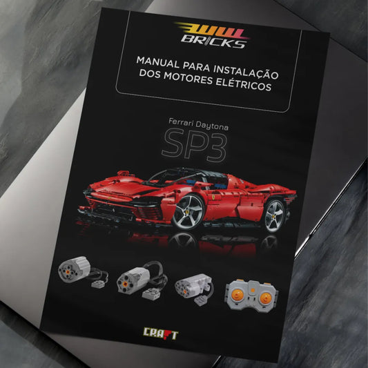 Manual para Turbinar a Ferrari Daytona SP3 (3778 pcs) - Brics Craft