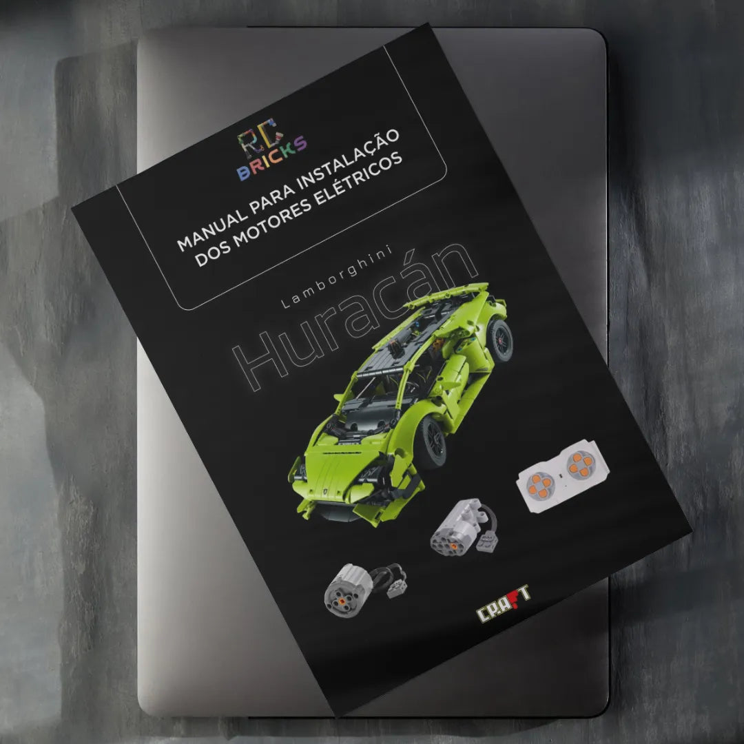 Manual para Turbinar a Lamborghini Huracán Verde (806 pçs) - Brics Craft