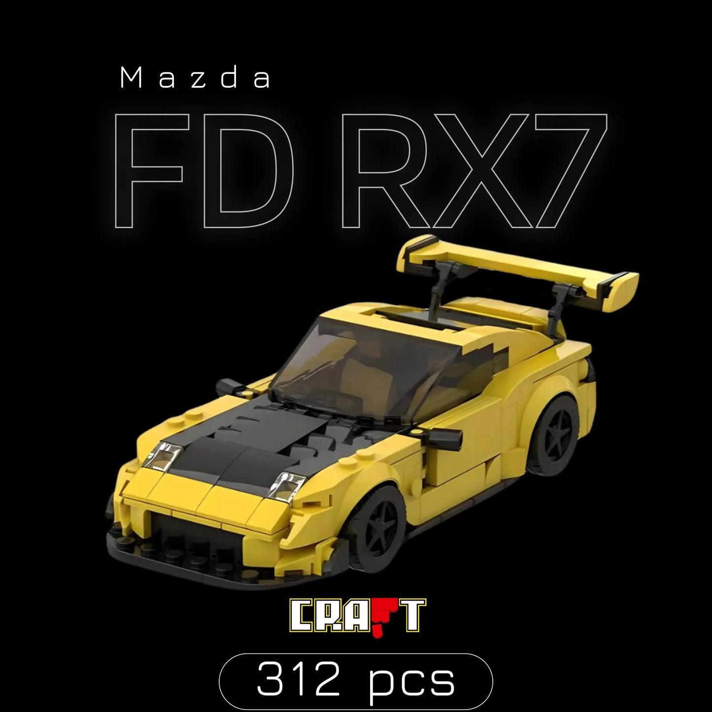 Mazda FD RX7 (312 pçs) - Brics Craft