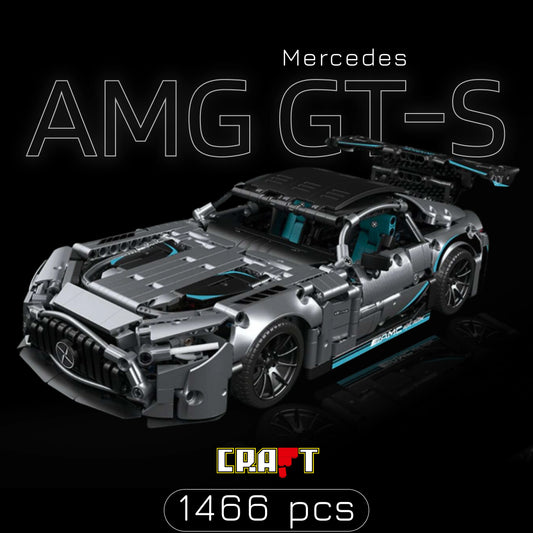 Mercedes AMG GT-S Cinza (1466 pçs) - Brics Craft