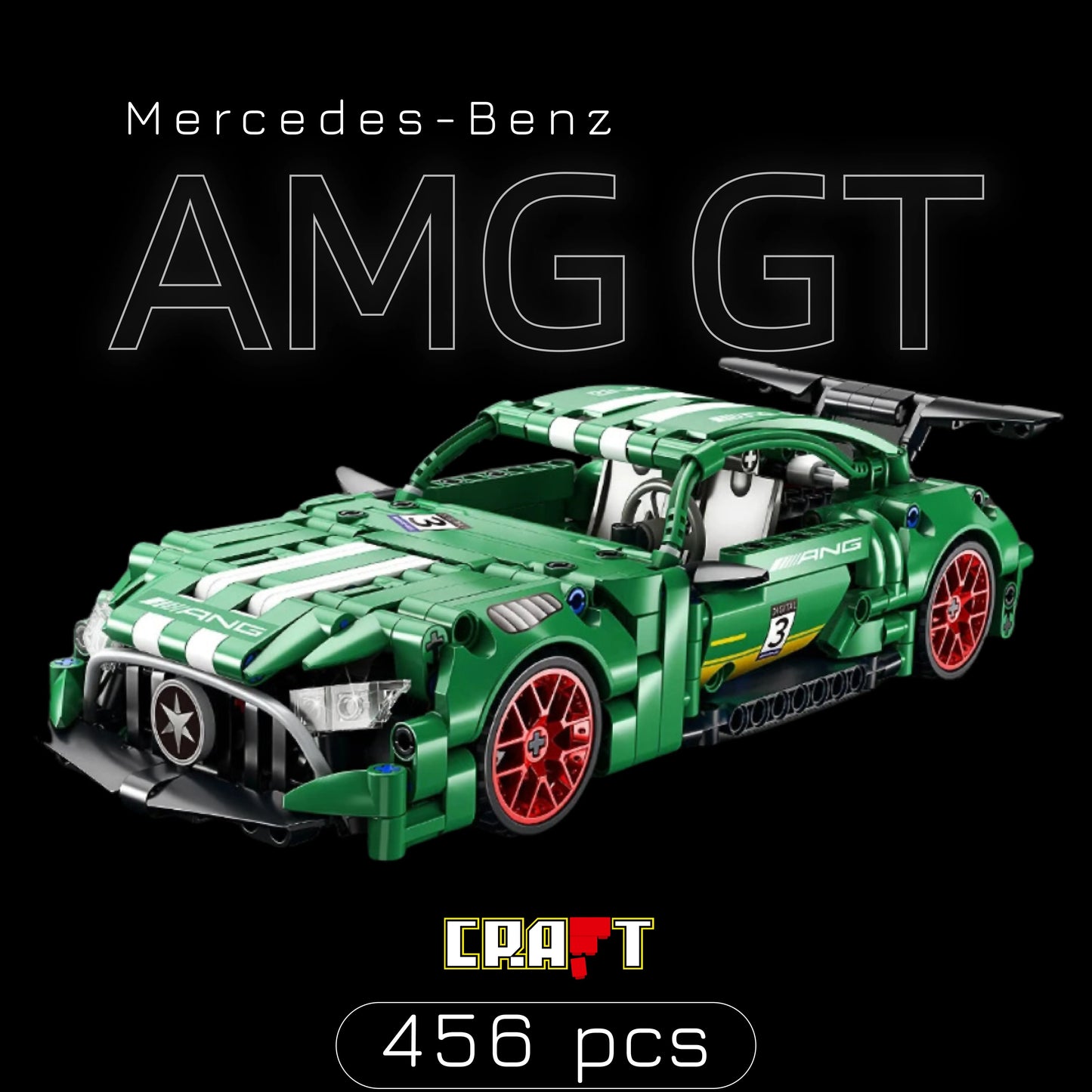 Mercedes-Benz AMG GT (456 pçs) - Brics Craft