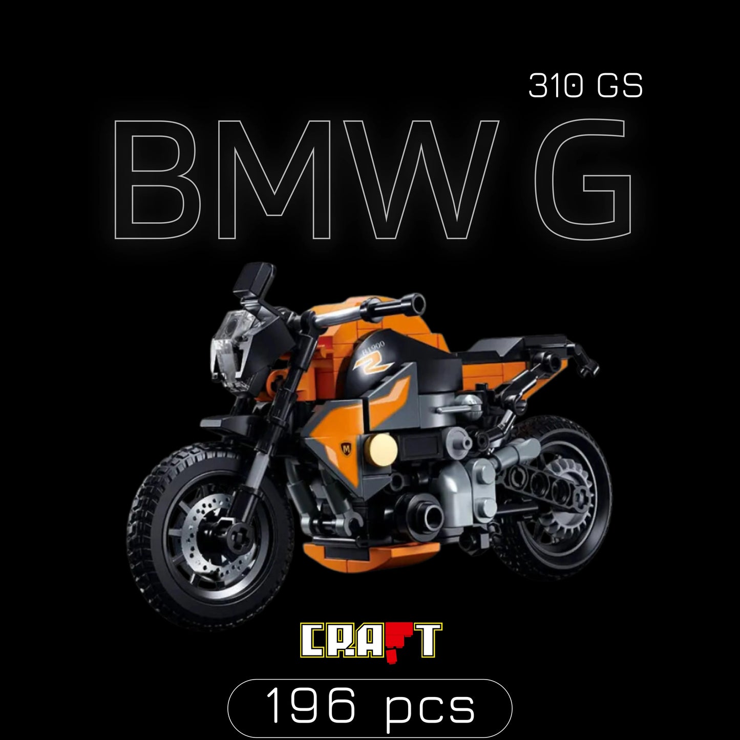 Moto BMW G 310GS (196 pçs) - Brics Craft