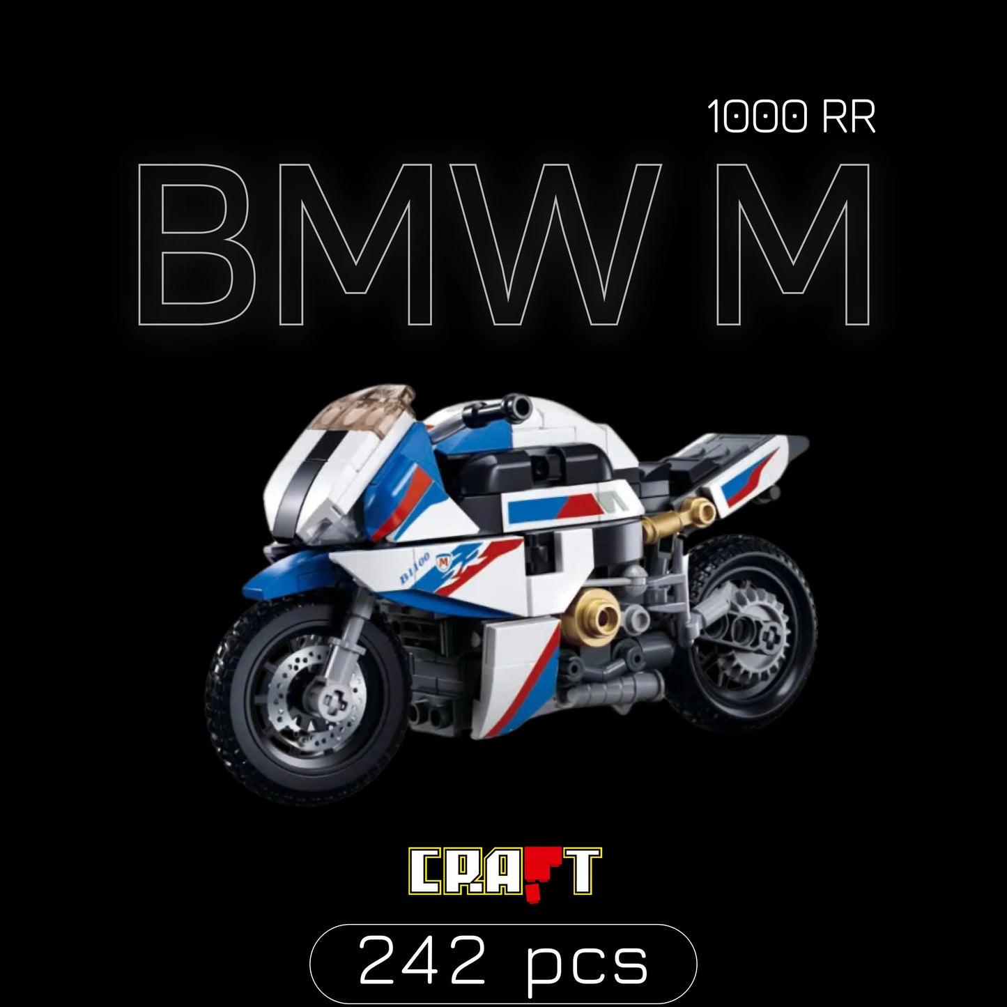 Moto BMW M 1000RR (242 pçs) - Brics Craft