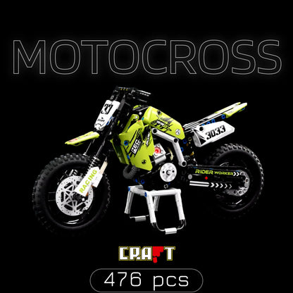 Moto de Motocross (476 peças) - Brics Craft