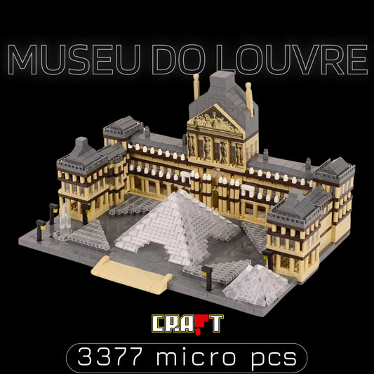 Museu do Louvre (3377 micro-peças) - Brics Craft