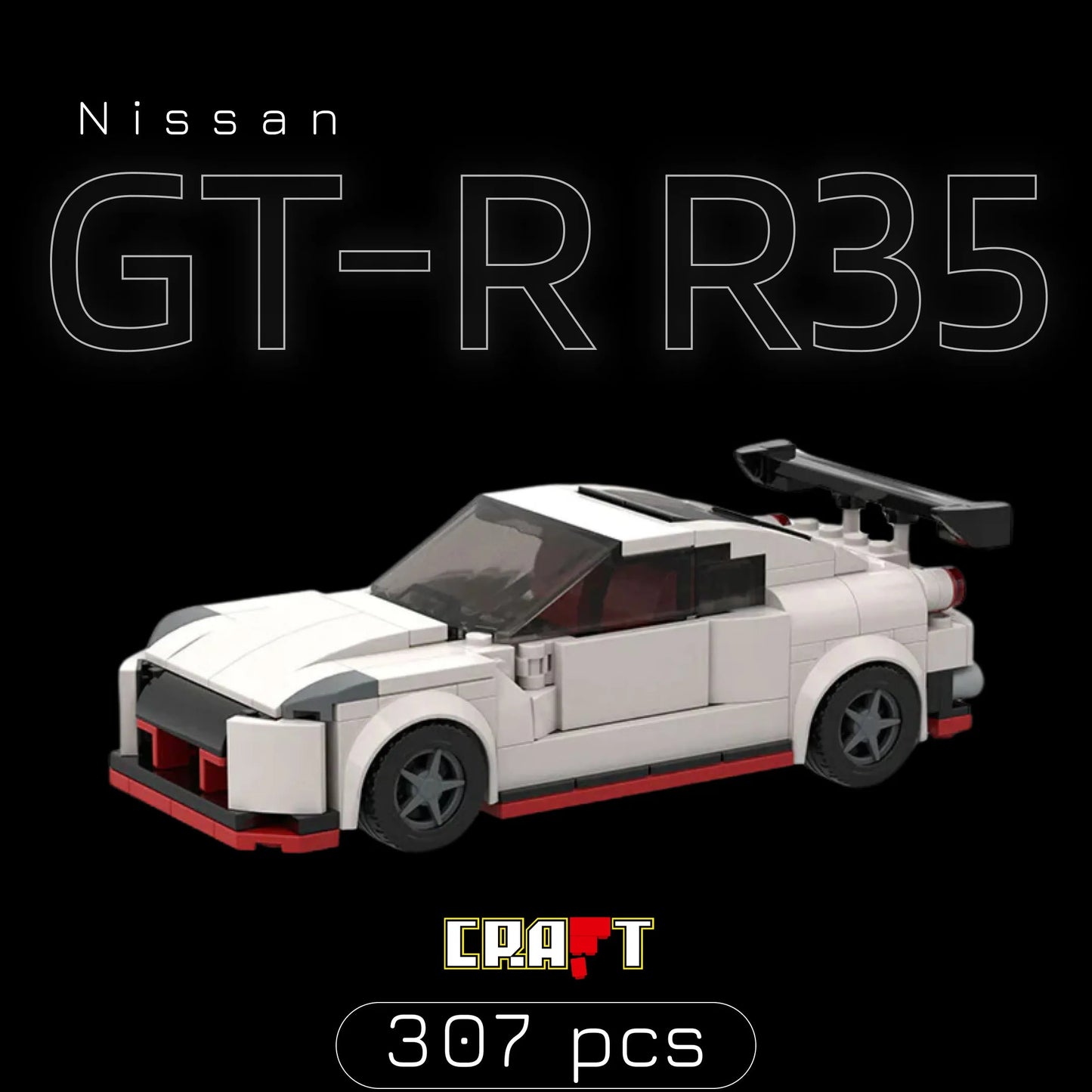 Nissan GT-R R35 (307 pçs) - Brics Craft