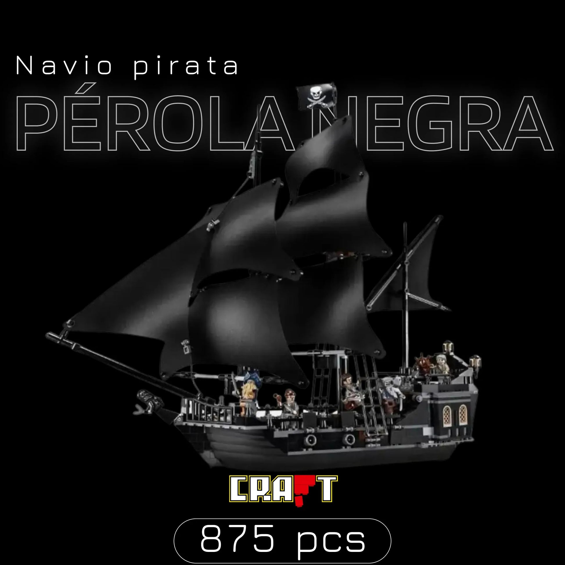 Pérola Negra - Piratas do Caribe (875 peças) - Brics Craft