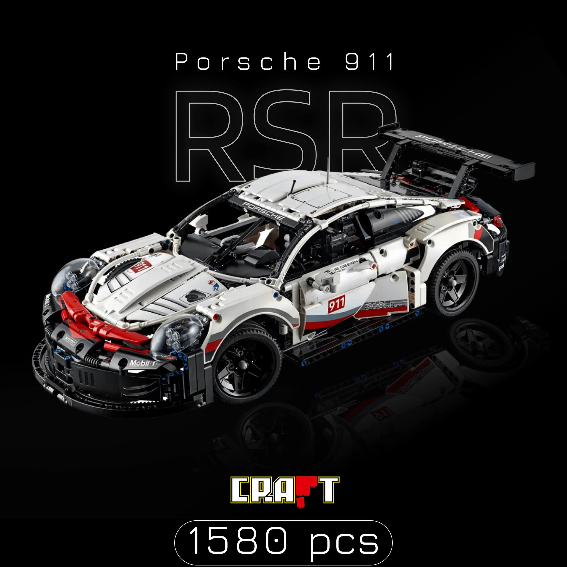 Porsche 911 RSR (1580 pcs) OFF - Brics Craft