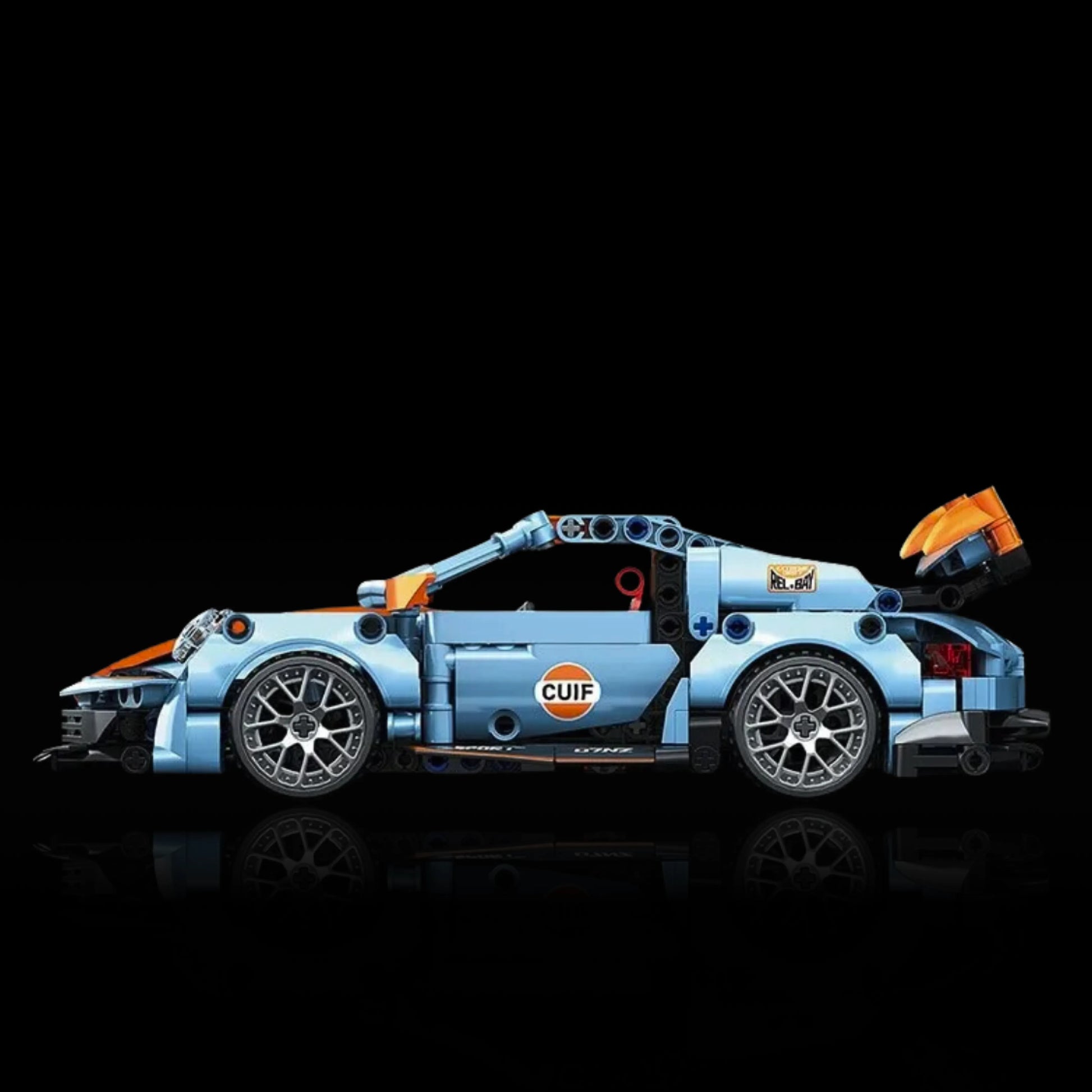 Porsche 911 RSR Azul (523 pçs) - Brics Craft