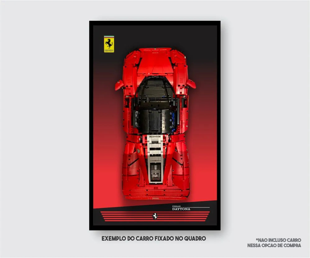 Quadro Funparts - Ferrari Daytona SP3 Vermelha (3778 pcs) - Brics Craft