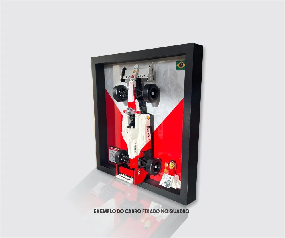 Quadro Funparts - Fórmula 1 - McLaren MP4/4 + Ayrton Senna (693 pçs) - Brics Craft