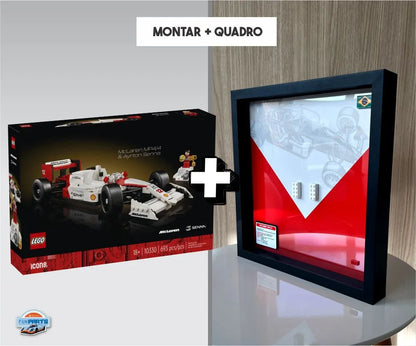 Quadro Funparts - Fórmula 1 - McLaren MP4/4 + Ayrton Senna (693 pçs) - Brics Craft