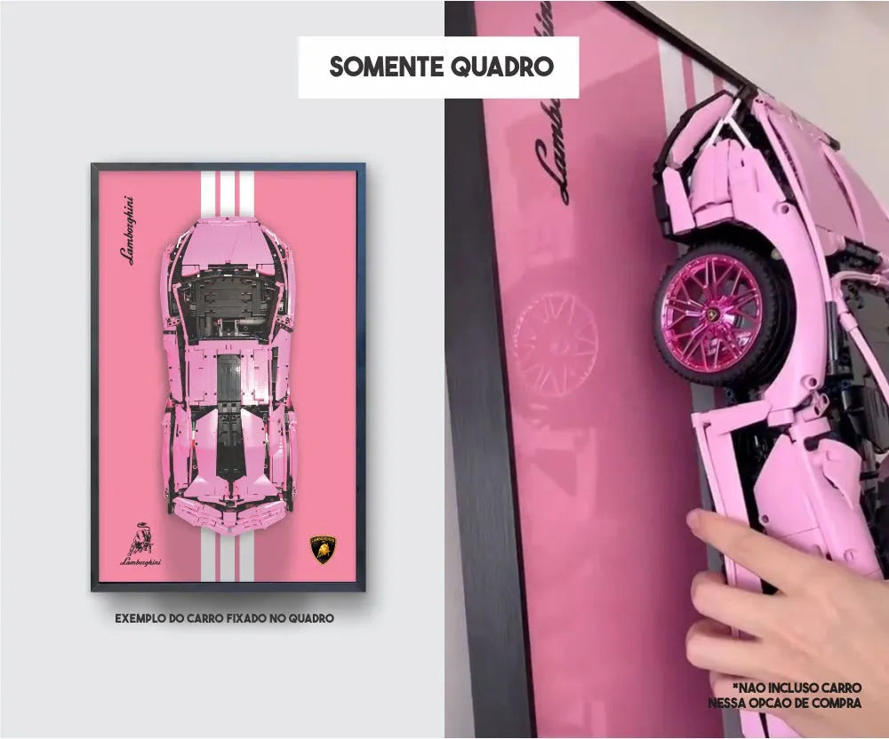 Quadro Funparts - Lamborghini Sián FKP 37 Rosa (3696 pcs) - Brics Craft