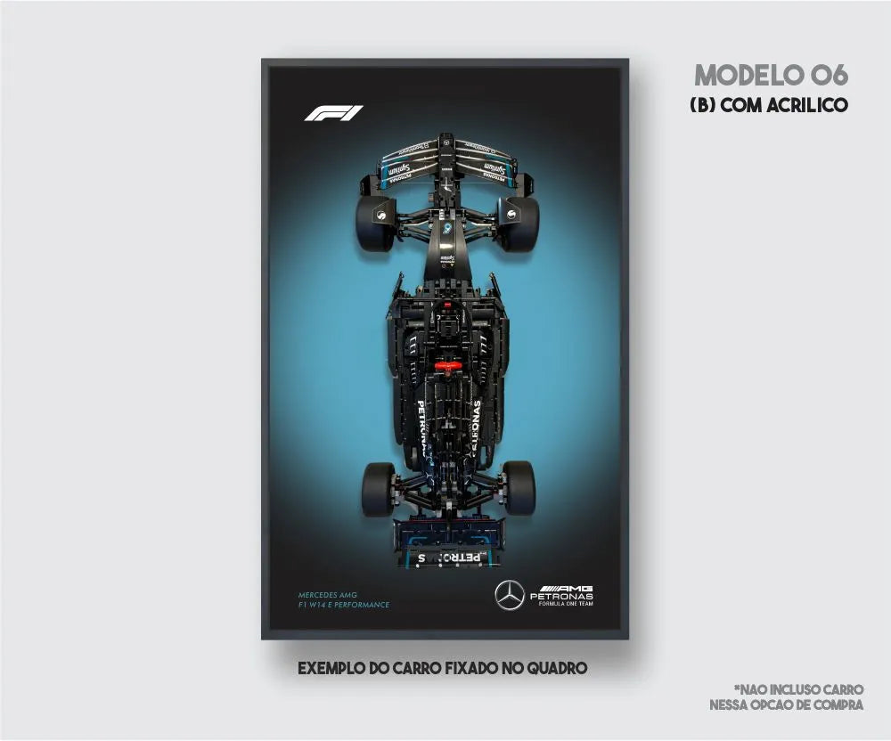 Quadro Funparts - Mercedes-AMG F1 W14 (1642 pçs) - Brics Craft