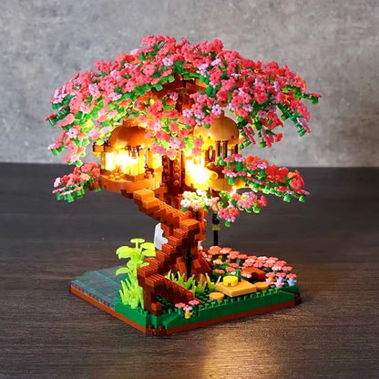 Sakura "Cerejeira" com Luzes (2138 micro-peças) - Brics Craft