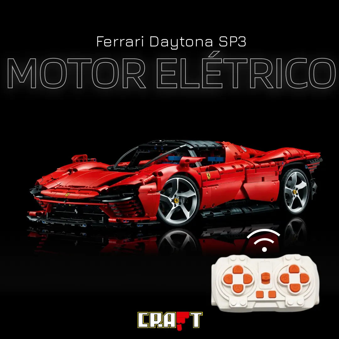 Super Kit Motor Elétrico para a Ferrari Daytona SP3 (3778 pcs) - Brics Craft