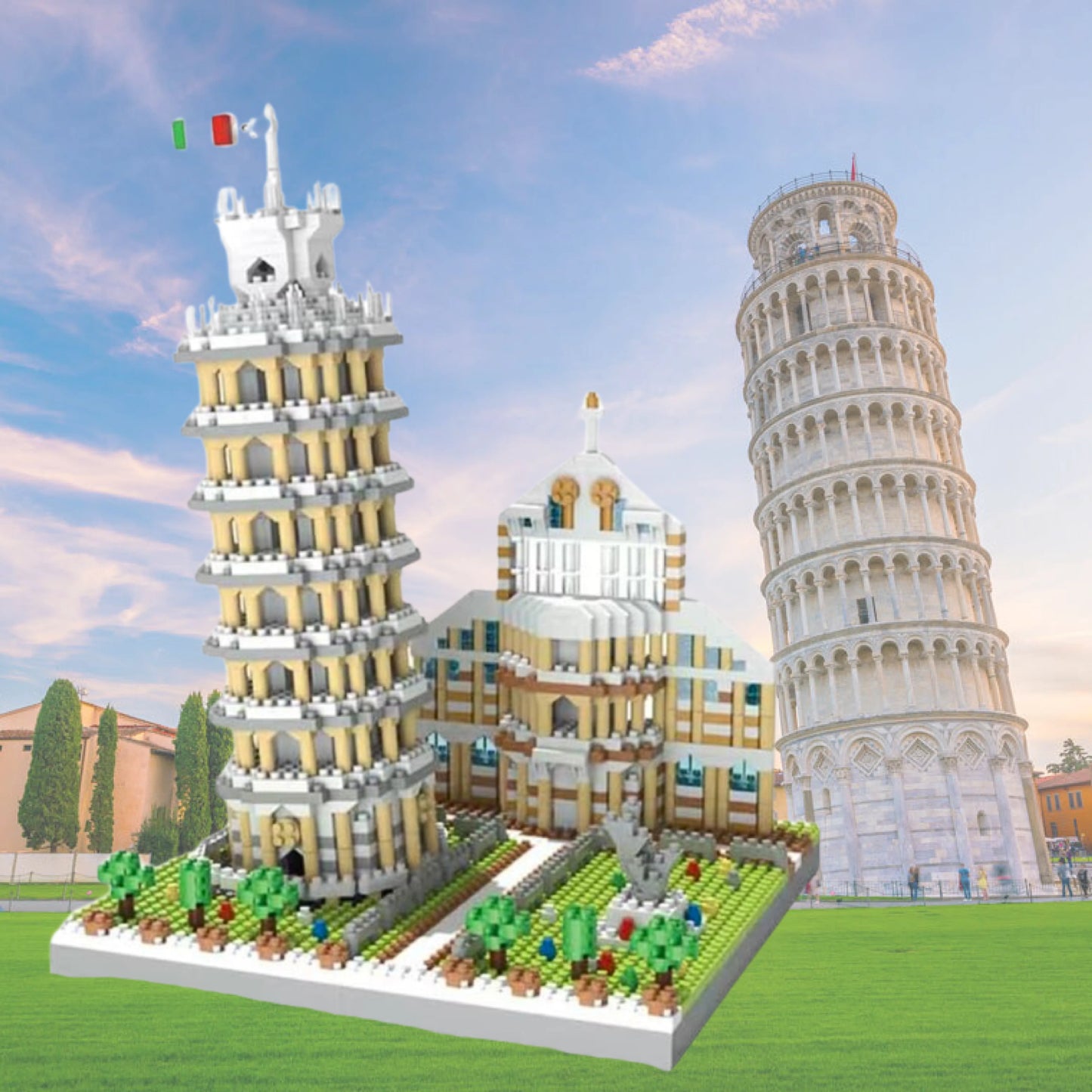 Torre de Pisa (1944 micro-peças) - Brics Craft