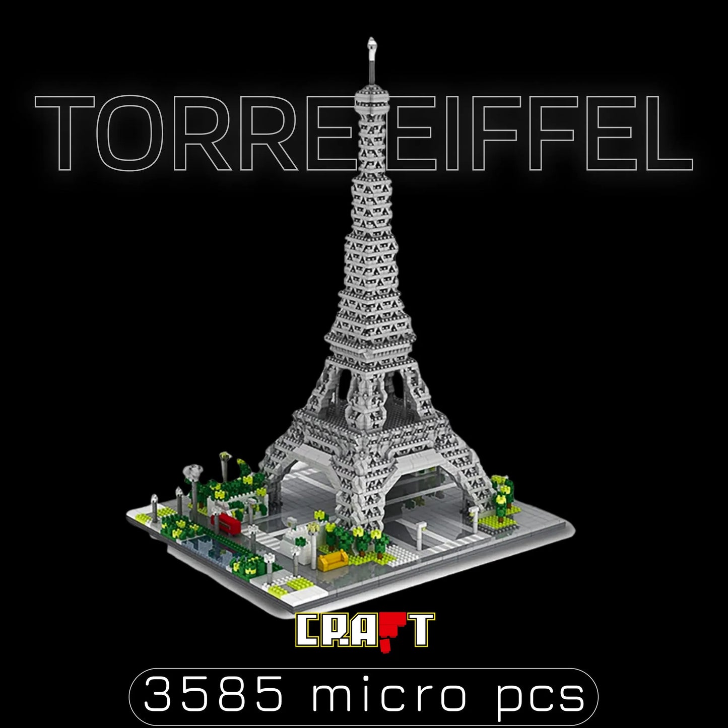 Torre Eiffel (3585 micro-peças) - Brics Craft