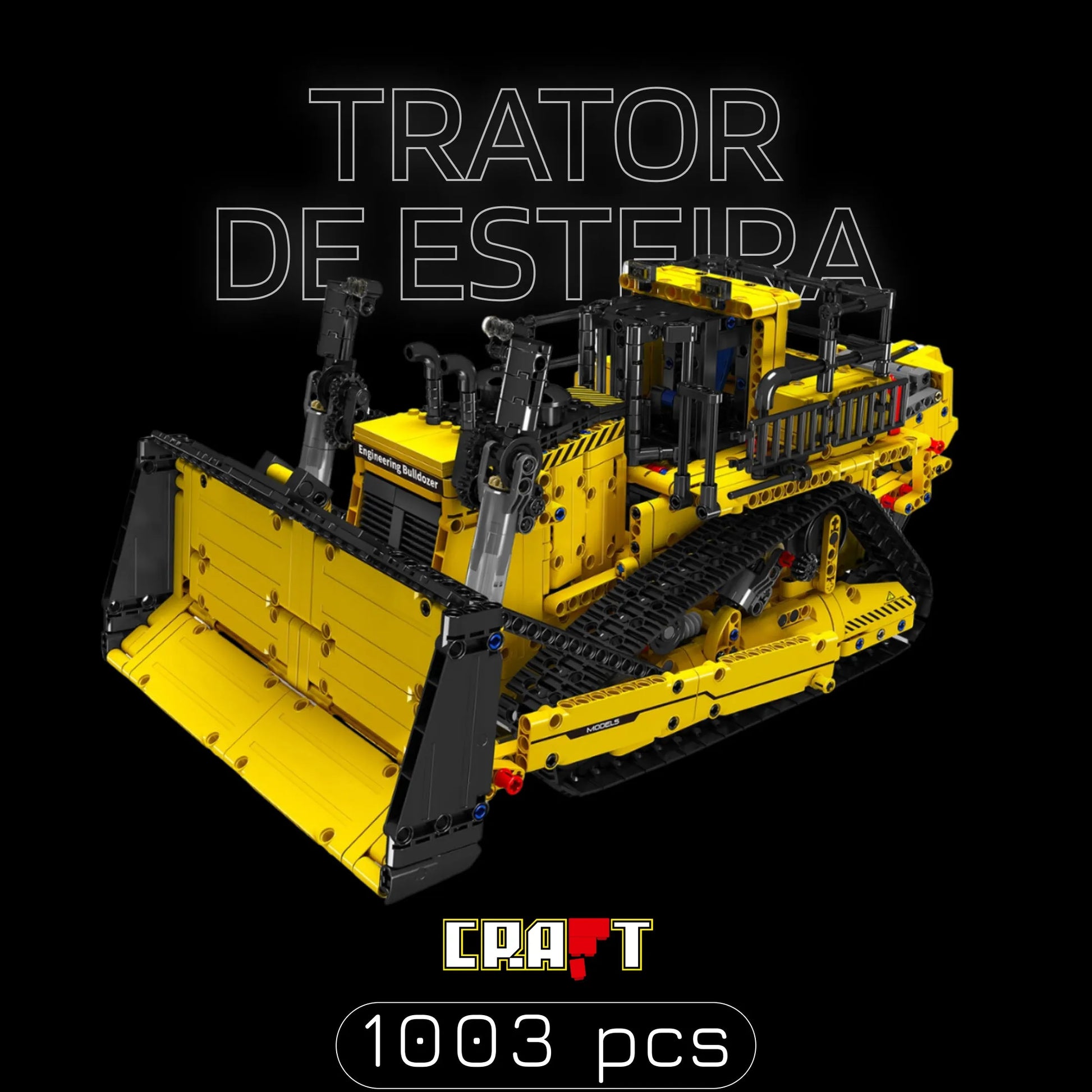 Trator de Esteira (1003 pçs) - Brics Craft