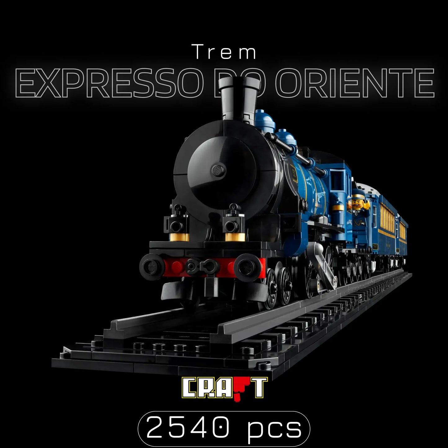 Trem Expresso do Oriente (2540 peças) - Brics Craft